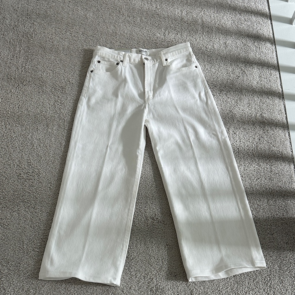 Agolde Sour Cream Straight-Leg Jeans